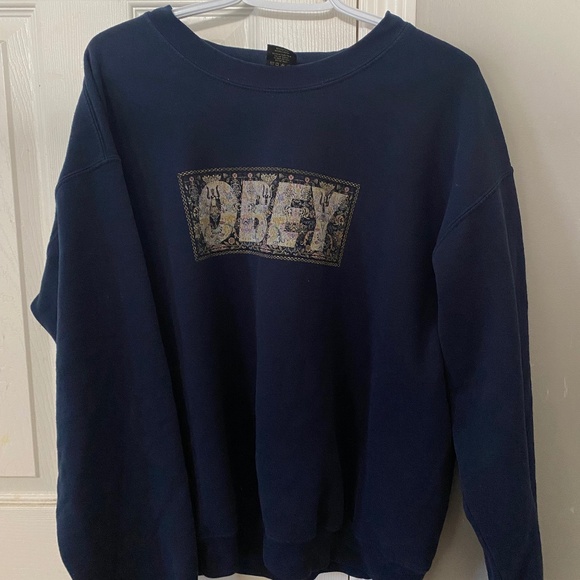 OBEY oversized graphic crewneck - Picture 1 of 2